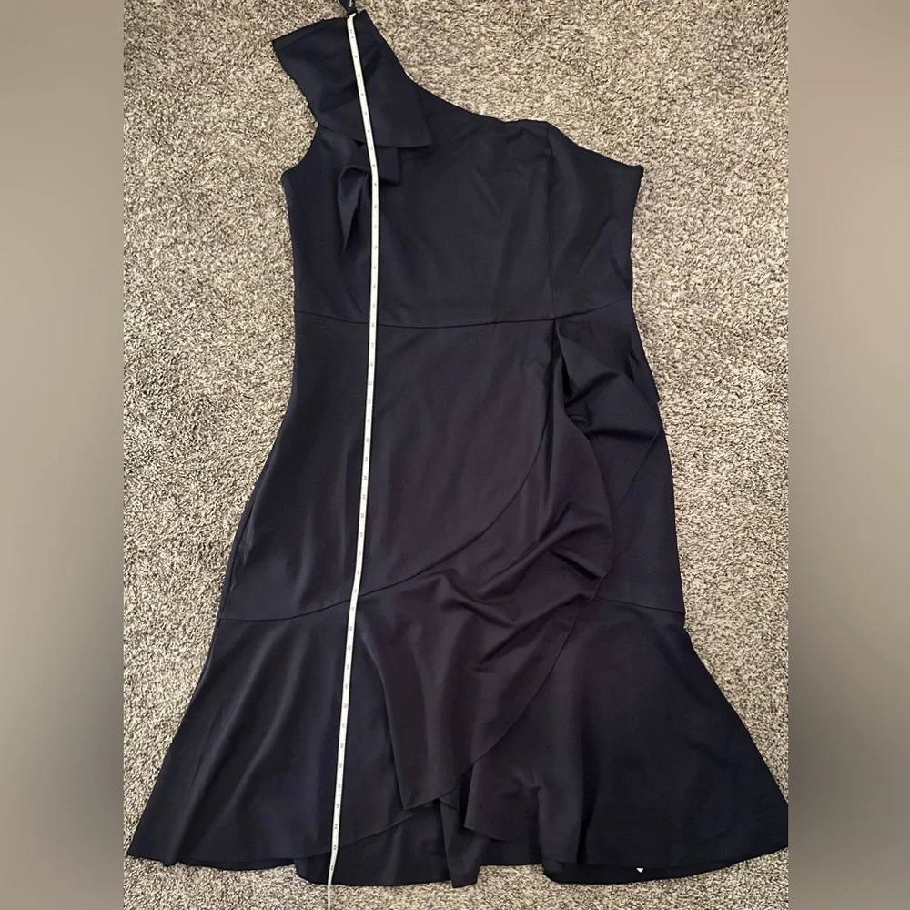 Grace Karin Navy Size XXL One Shoulder with Ruffles Cocktail/Formal Dress - Picture 6 of 13